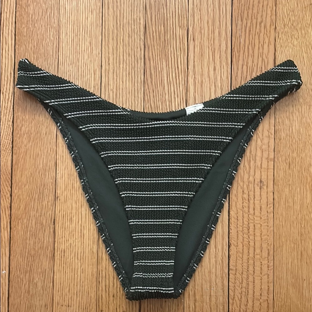 Striped Green Bikini Bottom